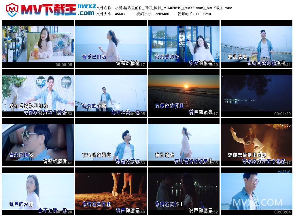 小曼-情歌里的你_国语_流行_MD401619